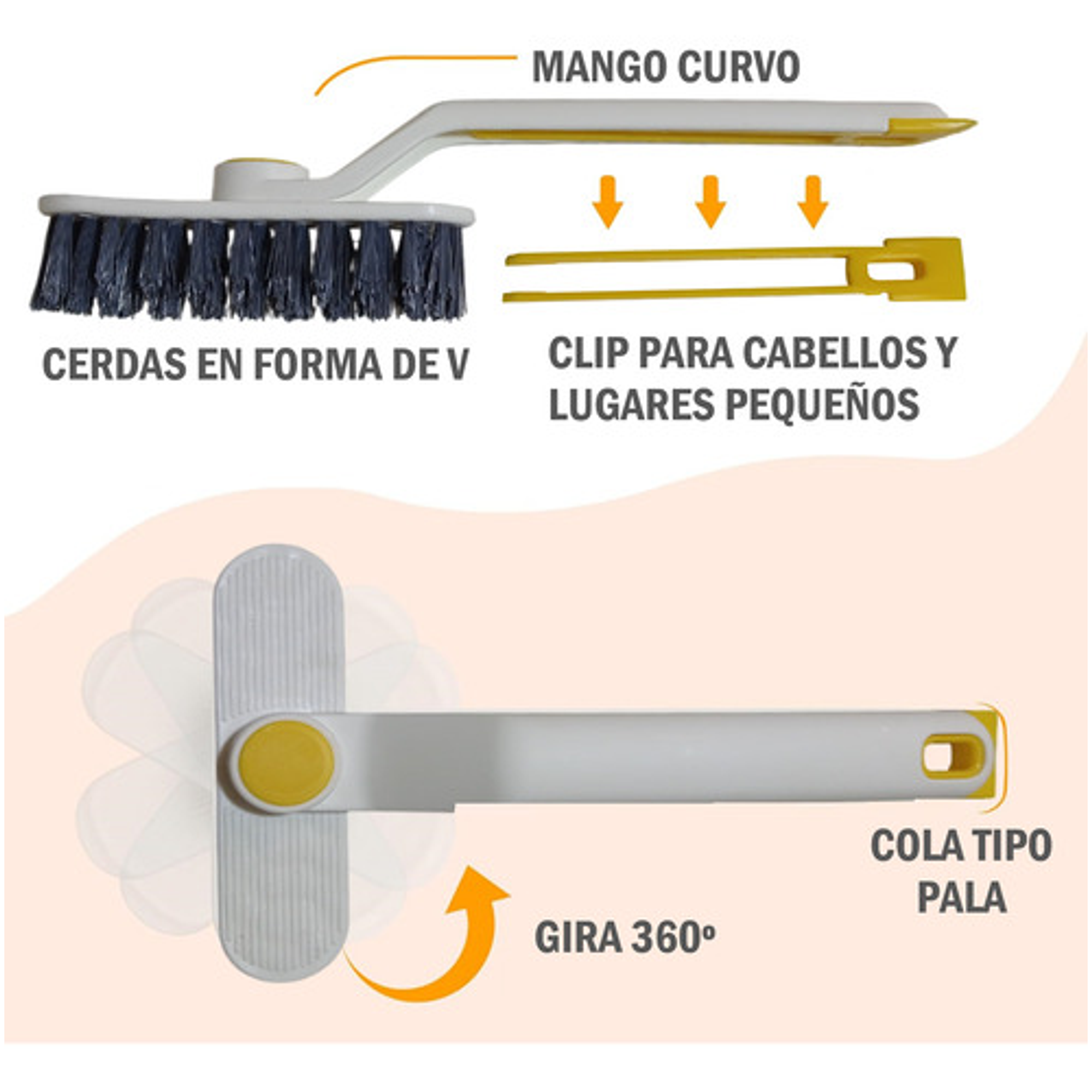 Pack X4 Cepillos Limpieza De Carro Hogar 3