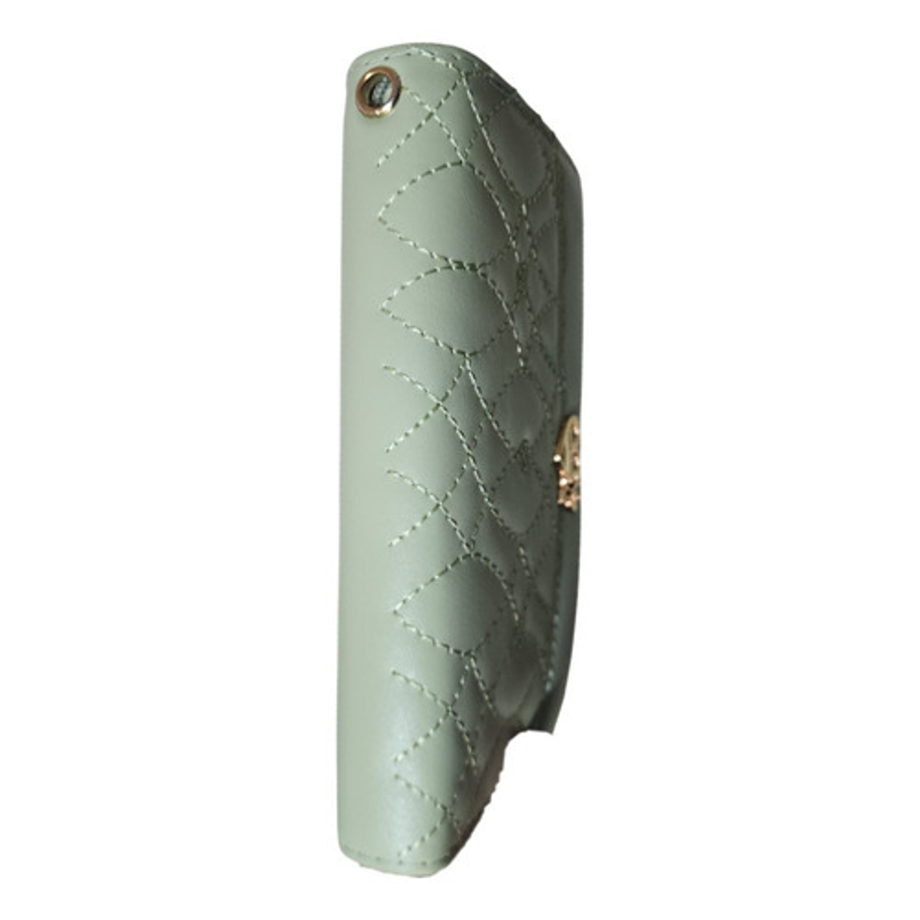 Billetera Cartera De Cuero Sintético Con Doble Cierre Dorado 45