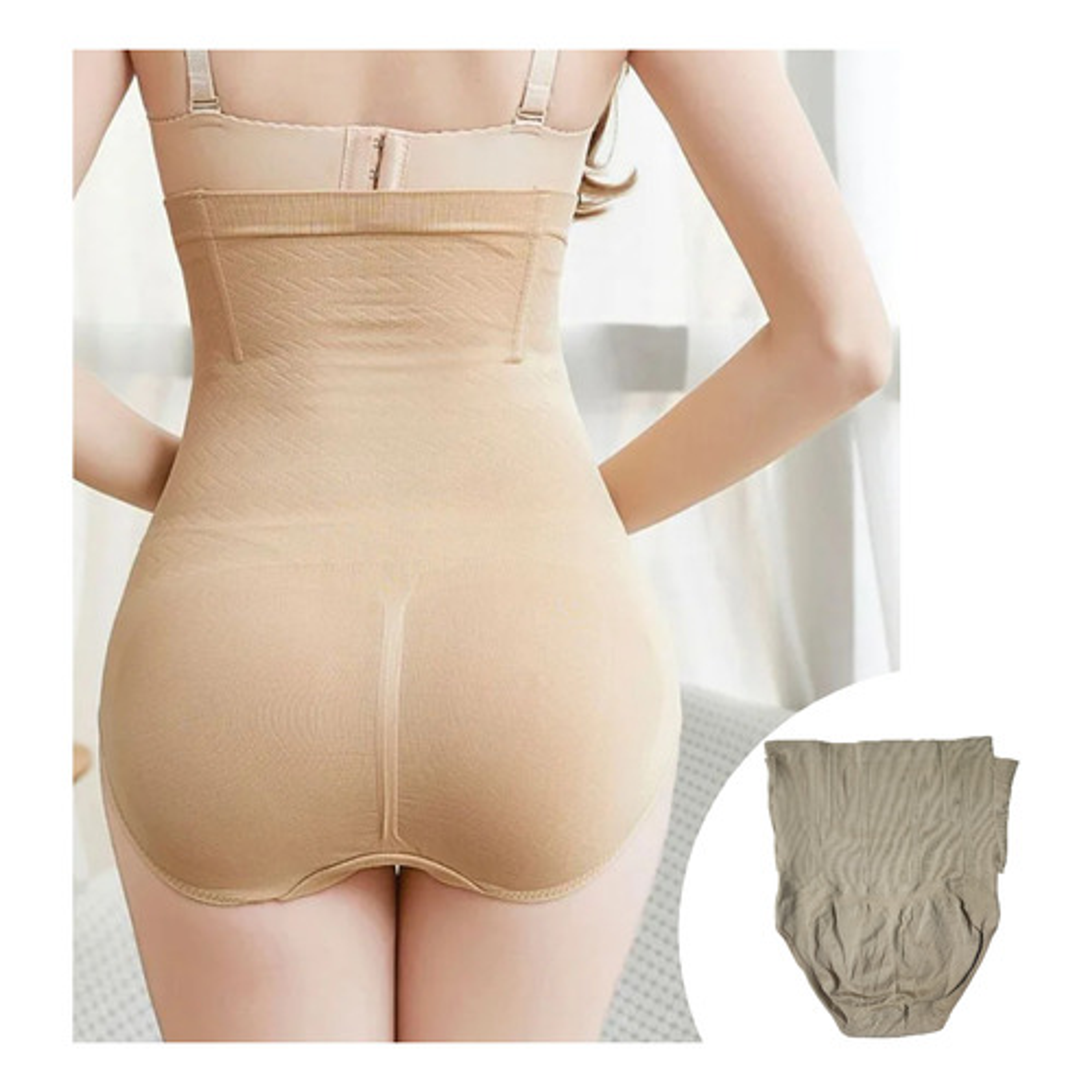 Faja Reductora Ropa Interior Tiro Alto Cómoda Para Mujer 13