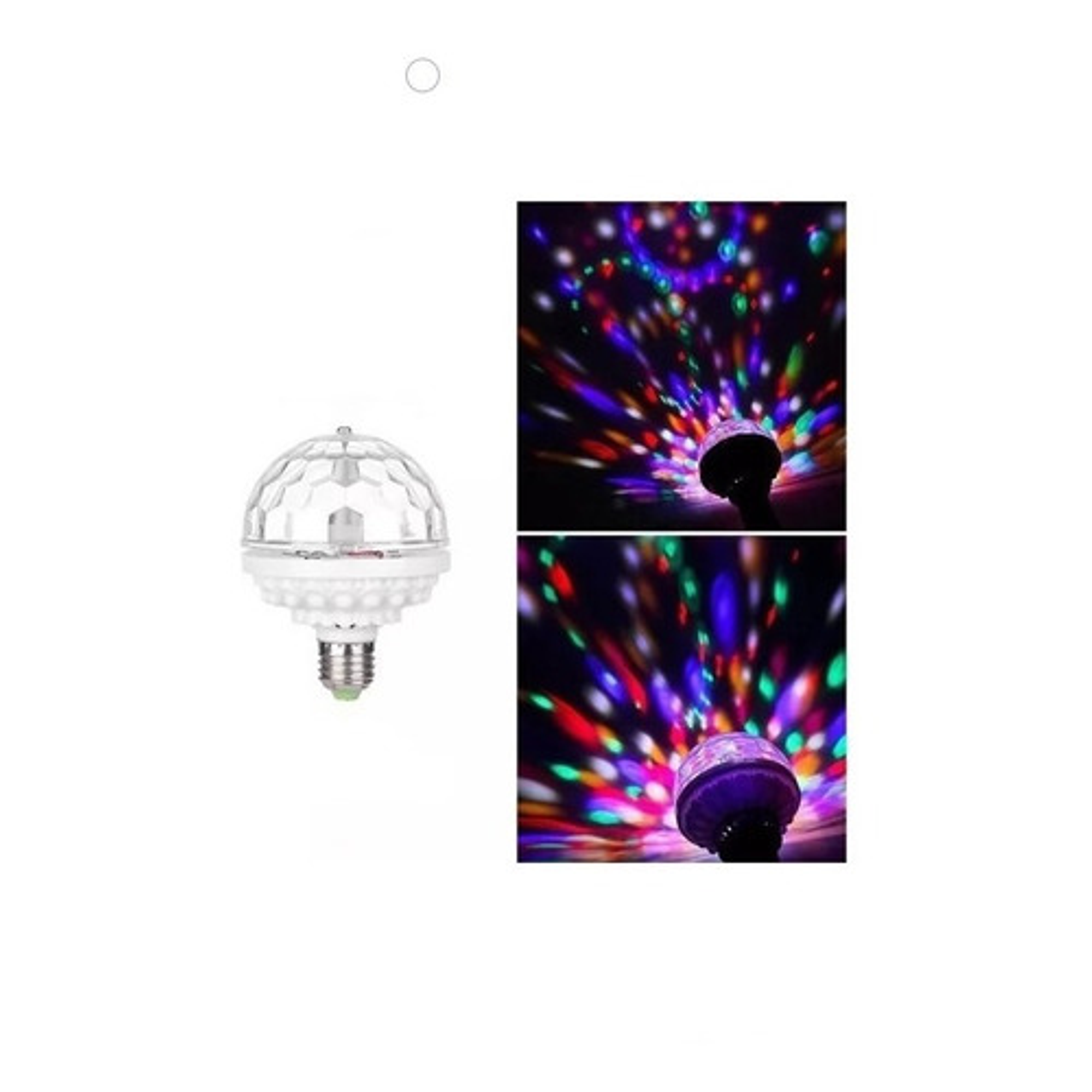 Pack X2 Lámparas Foco Giratorio Led Luces Sicodelicas 3