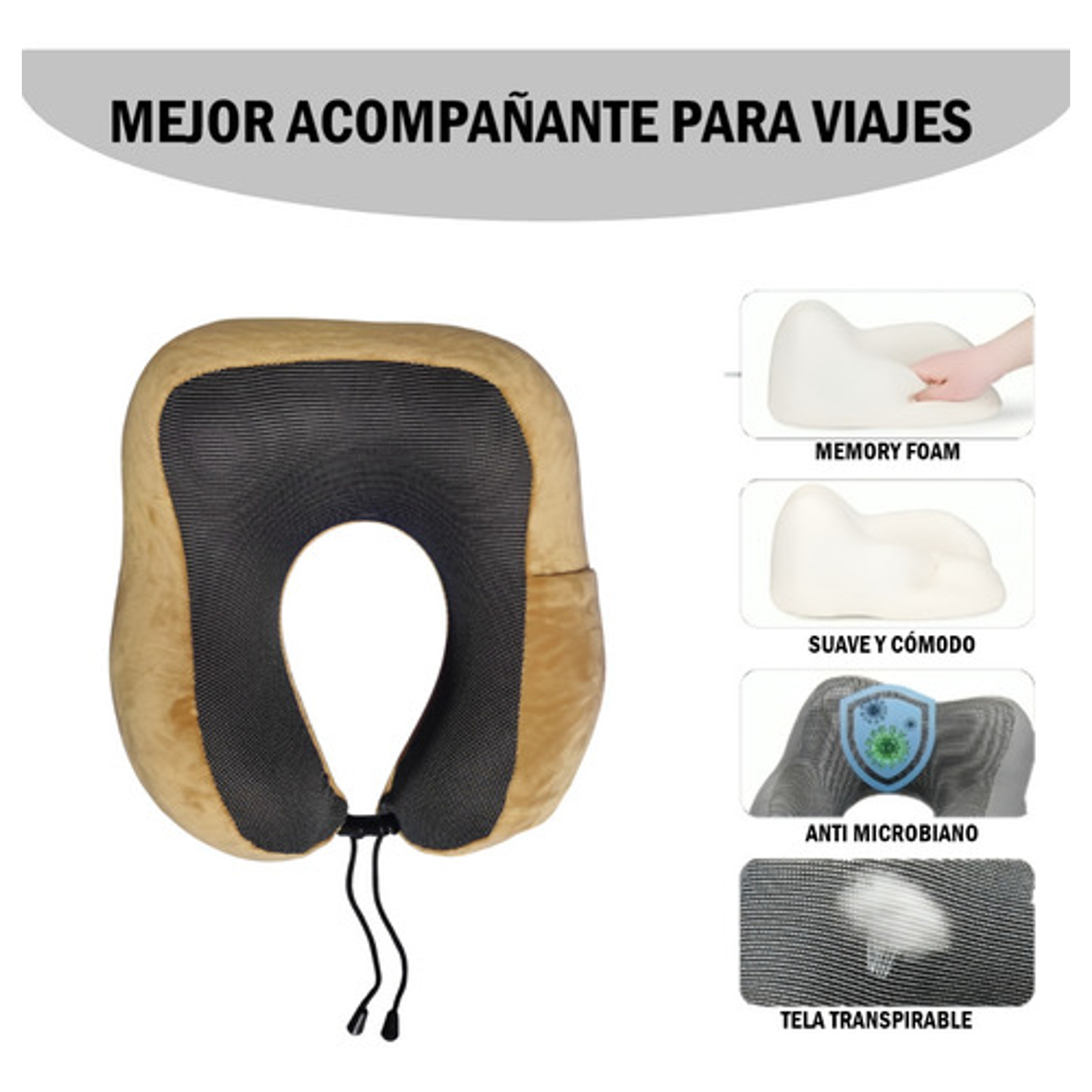 Almohada Cojín Cuello De Viaje 27