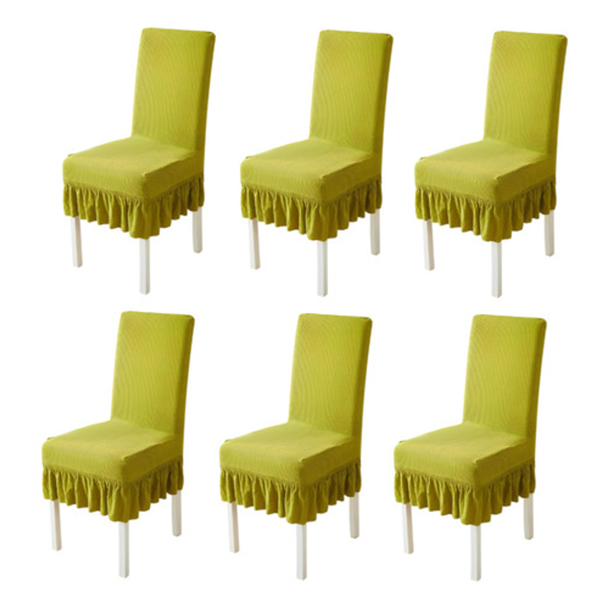 Pack 6 Fundas Para Silla De Comedor Cubridor Elástico 59