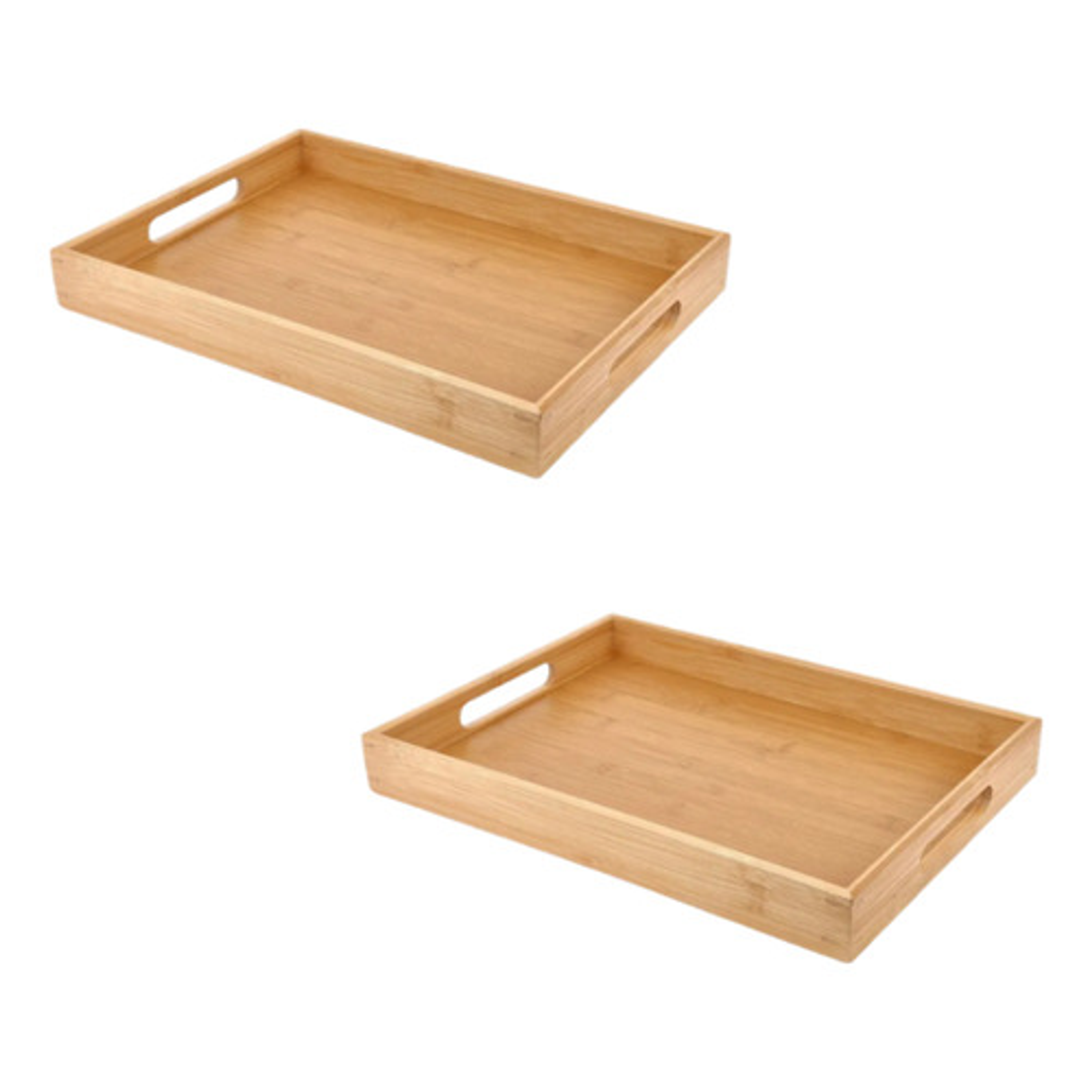 Set X2 Bandeja De Bambú Para Servir Para Cocina Sala De Star 1