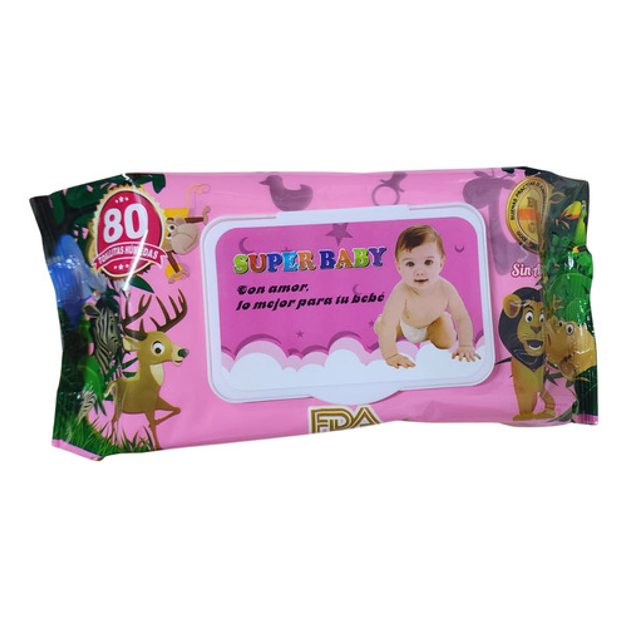 4 Paquetes de Toallitas Húmedas - Paquete De 80 Und c/u 2