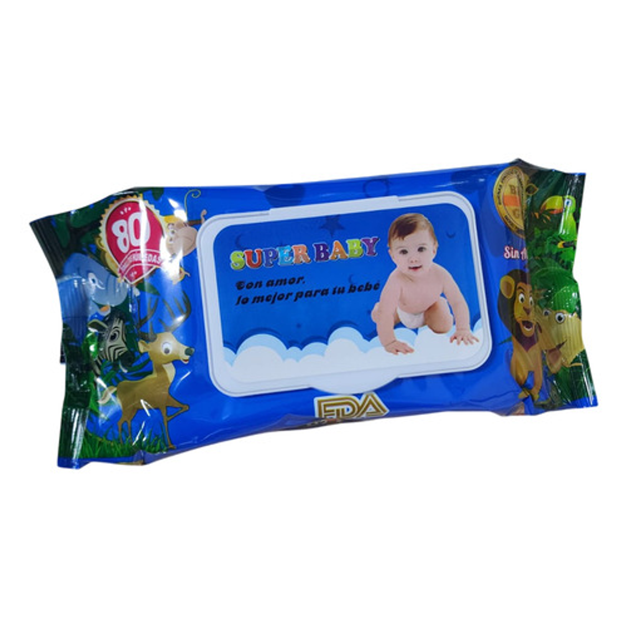 4 Paquetes de Toallitas Húmedas - Paquete De 80 Und c/u 4