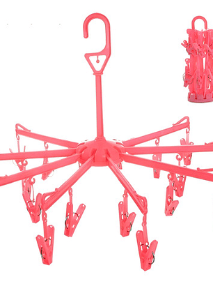 Colgador Perchero De Ropa Con 16 Ganchos