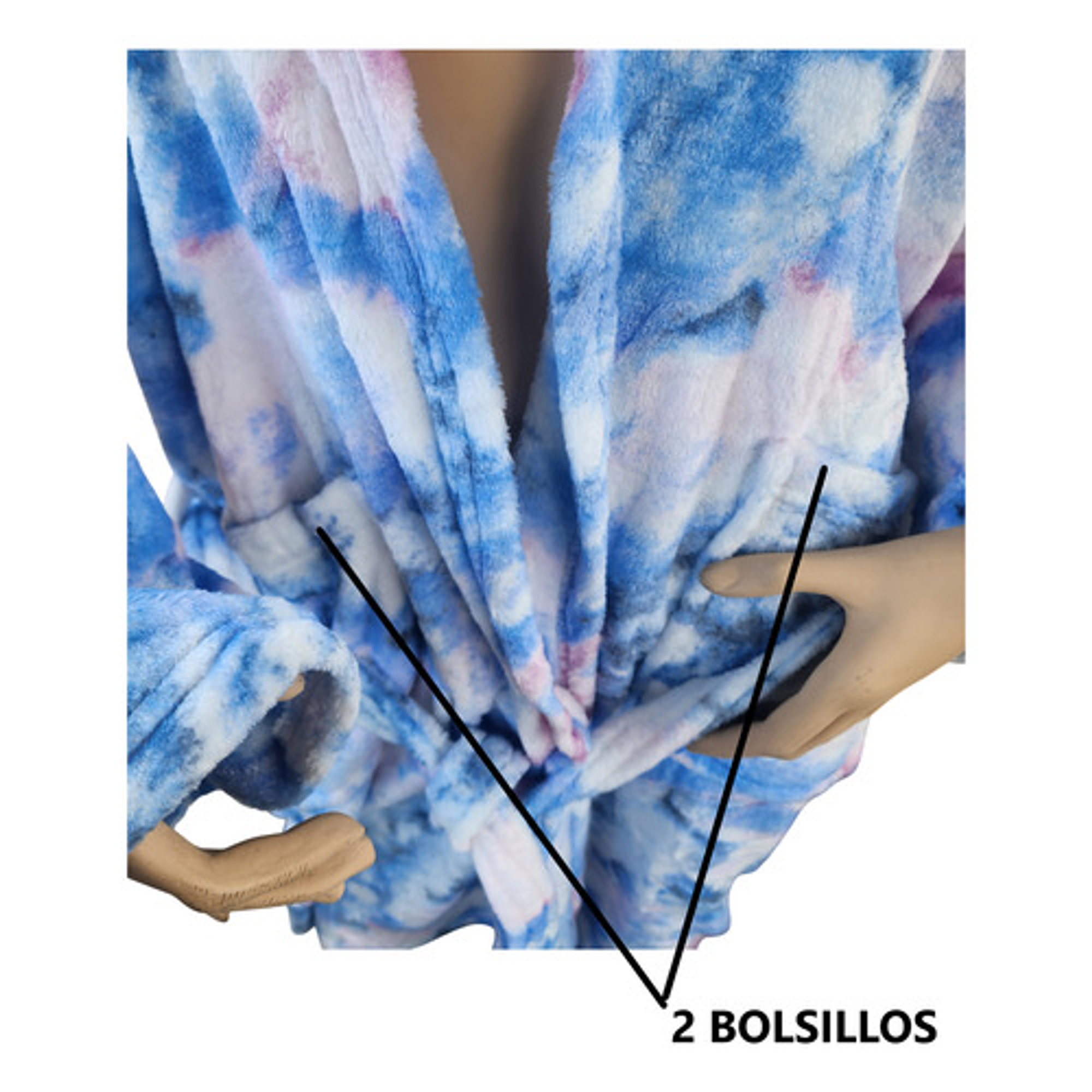 Toallas Bata De Baño Suave Con Bolsillo 3