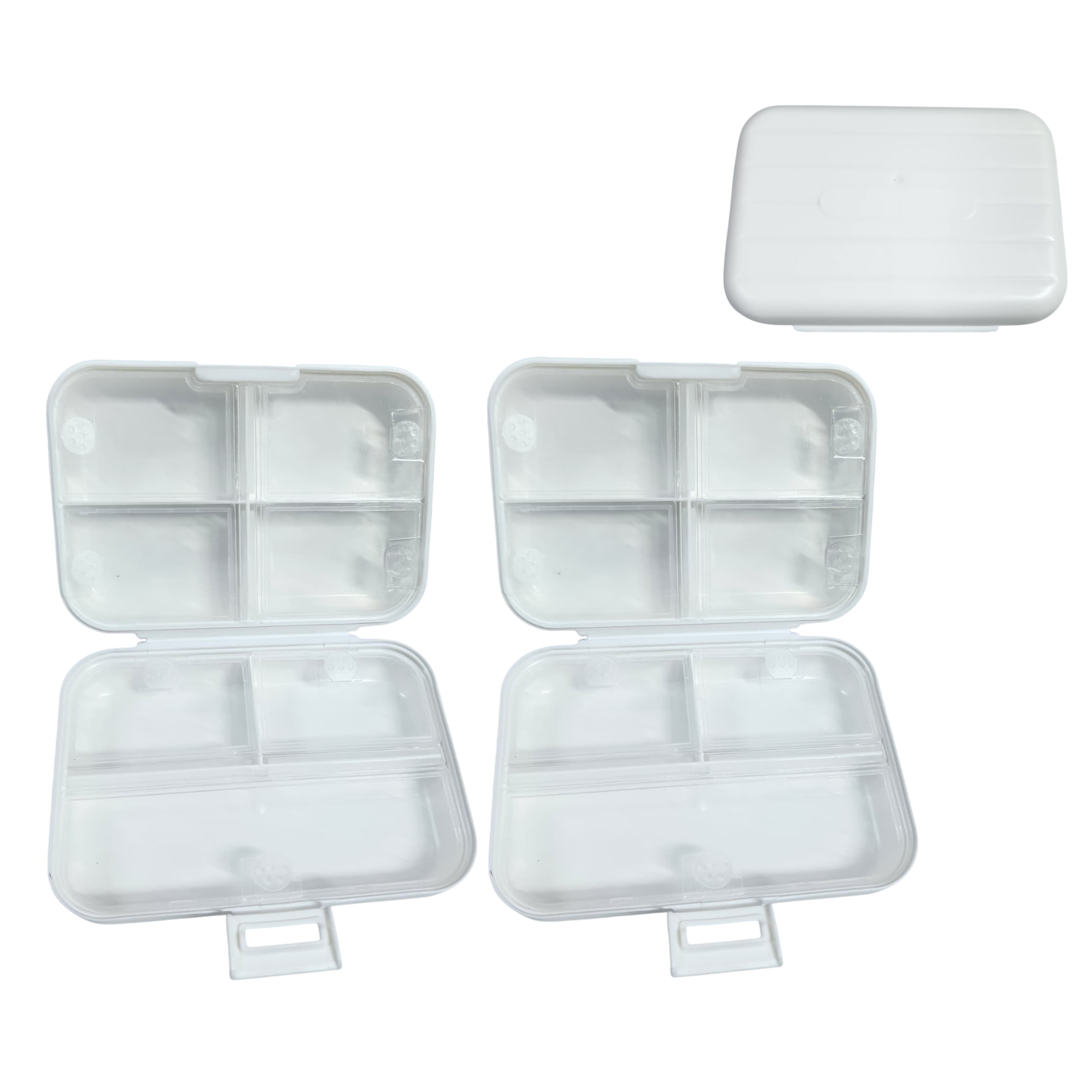 Kit 2 Organizador Estuche Multiuso Pastillero Joyas 7