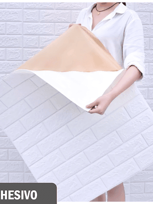 Pack x8 Papel Tapiz Mural Decorativo Blanco - 79x70 cm