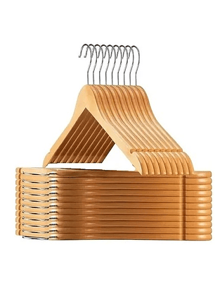 	 Pack de 24 ganchos para ropa, perchas sin colgador