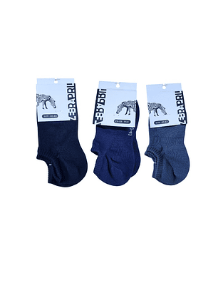 3 medias tobilleras talla 40-43  - color aleatorio