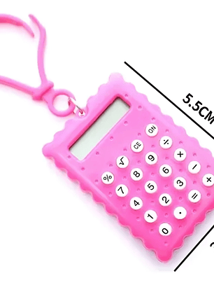 10 Mini Calculadoras de Bolsillo con Llavero - Modelo aleatorio