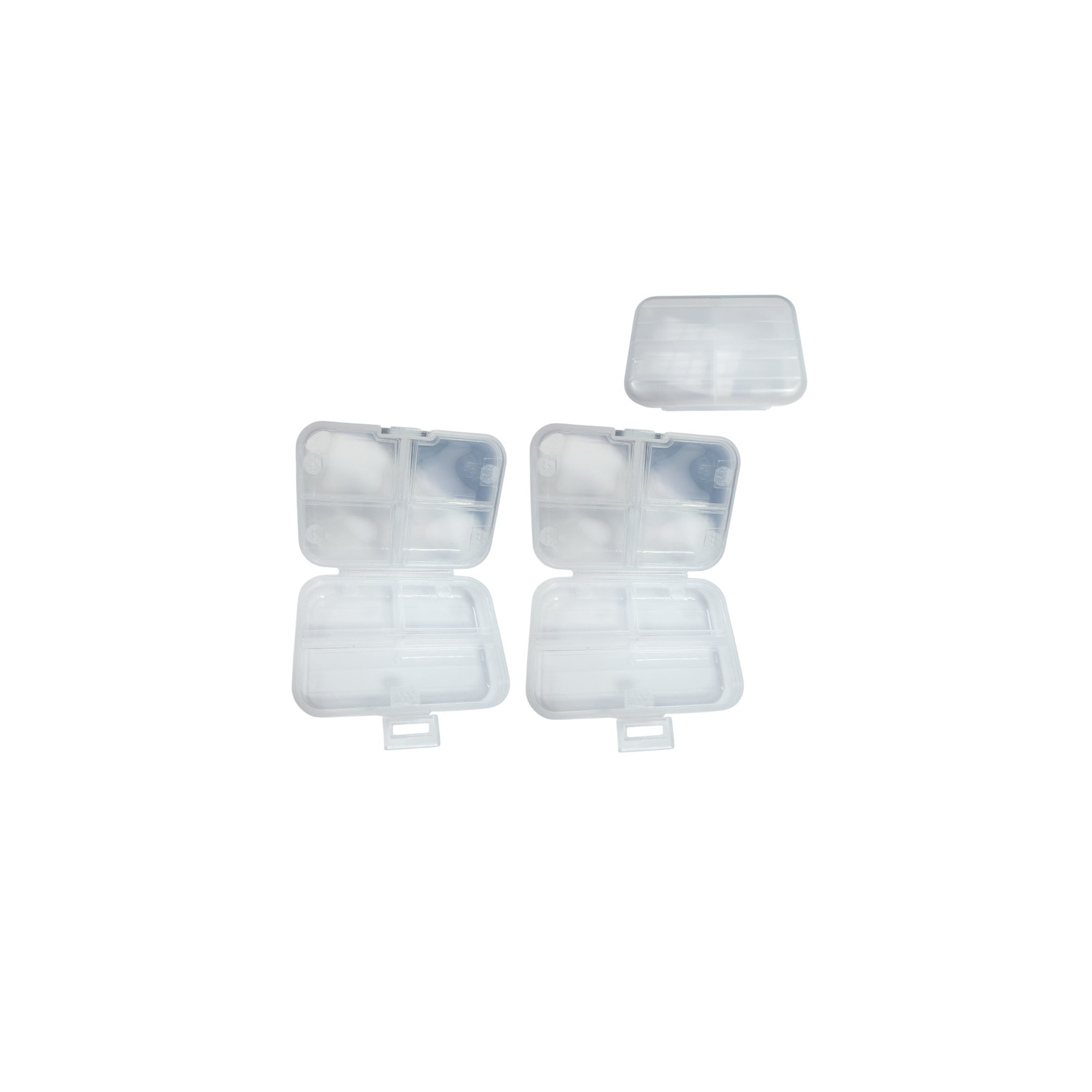 kit 2 Organizador estuche multiuso pastillero joyas traspa 1