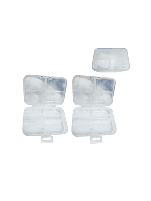 kit 2 Organizador estuche multiuso pastillero joyas traspa