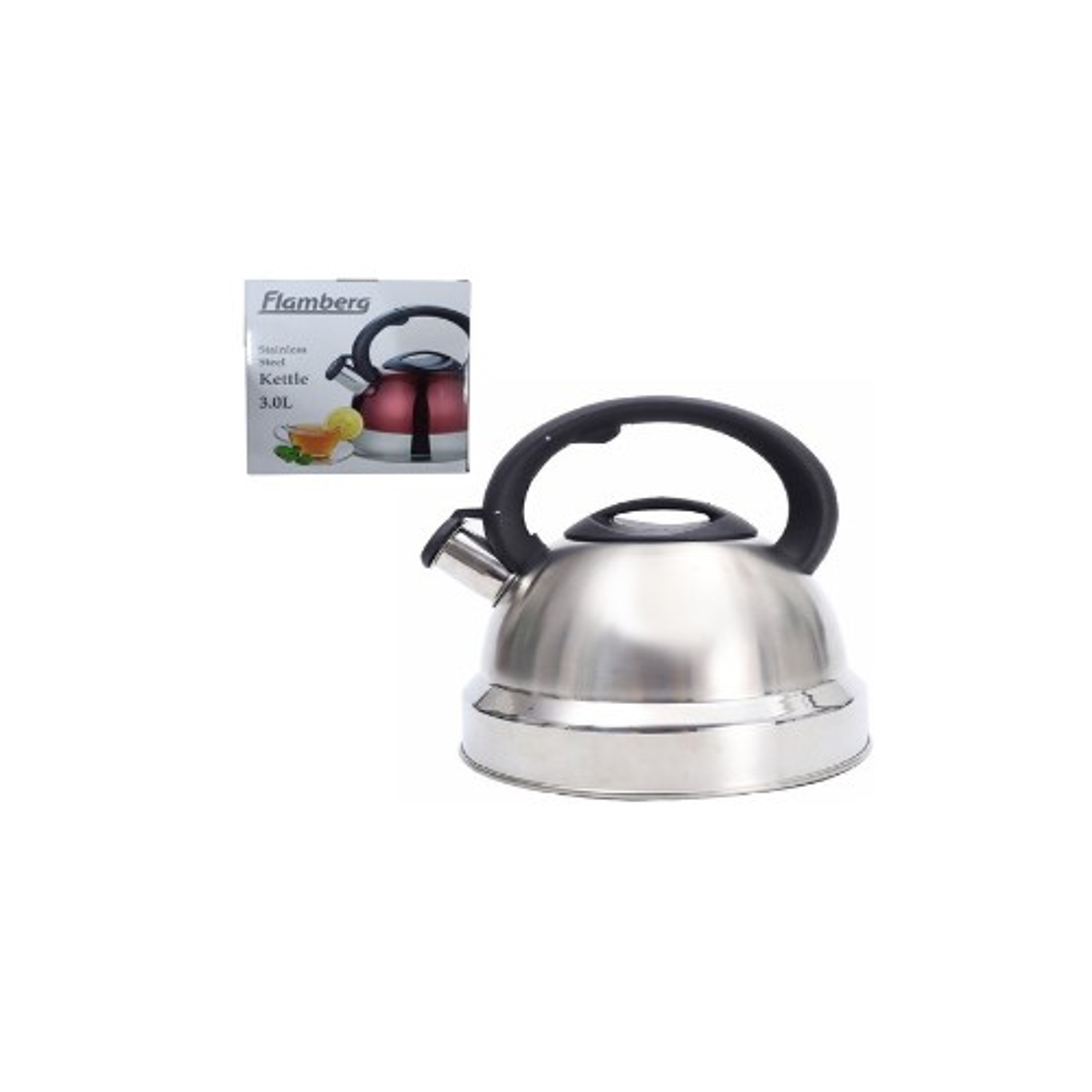 Tetera Silbadora De Acero Inoxidable 3 Litros 1