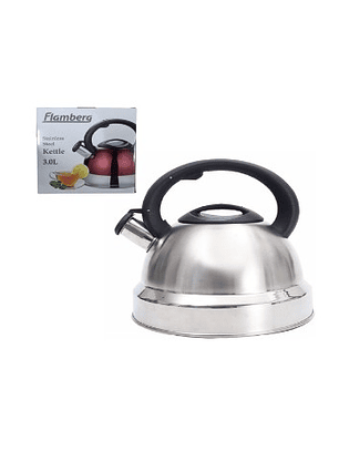 Tetera Silbadora De Acero Inoxidable 3 Litros