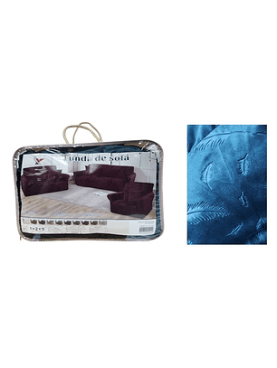 Funda con relieve diseño de hojas super suave - VERDE P2