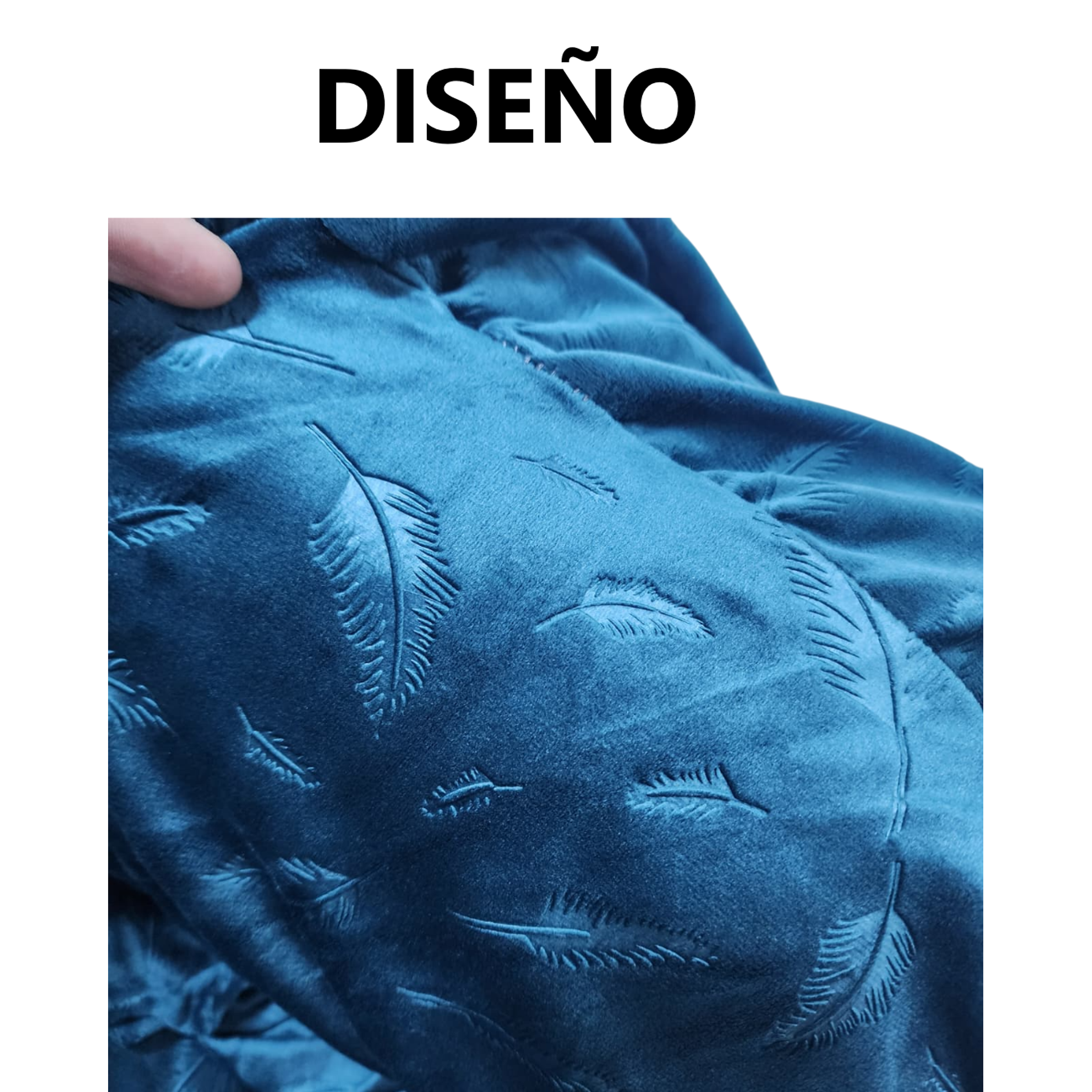 Funda con relieve diseño de hojas super suave - VERDE P2 2