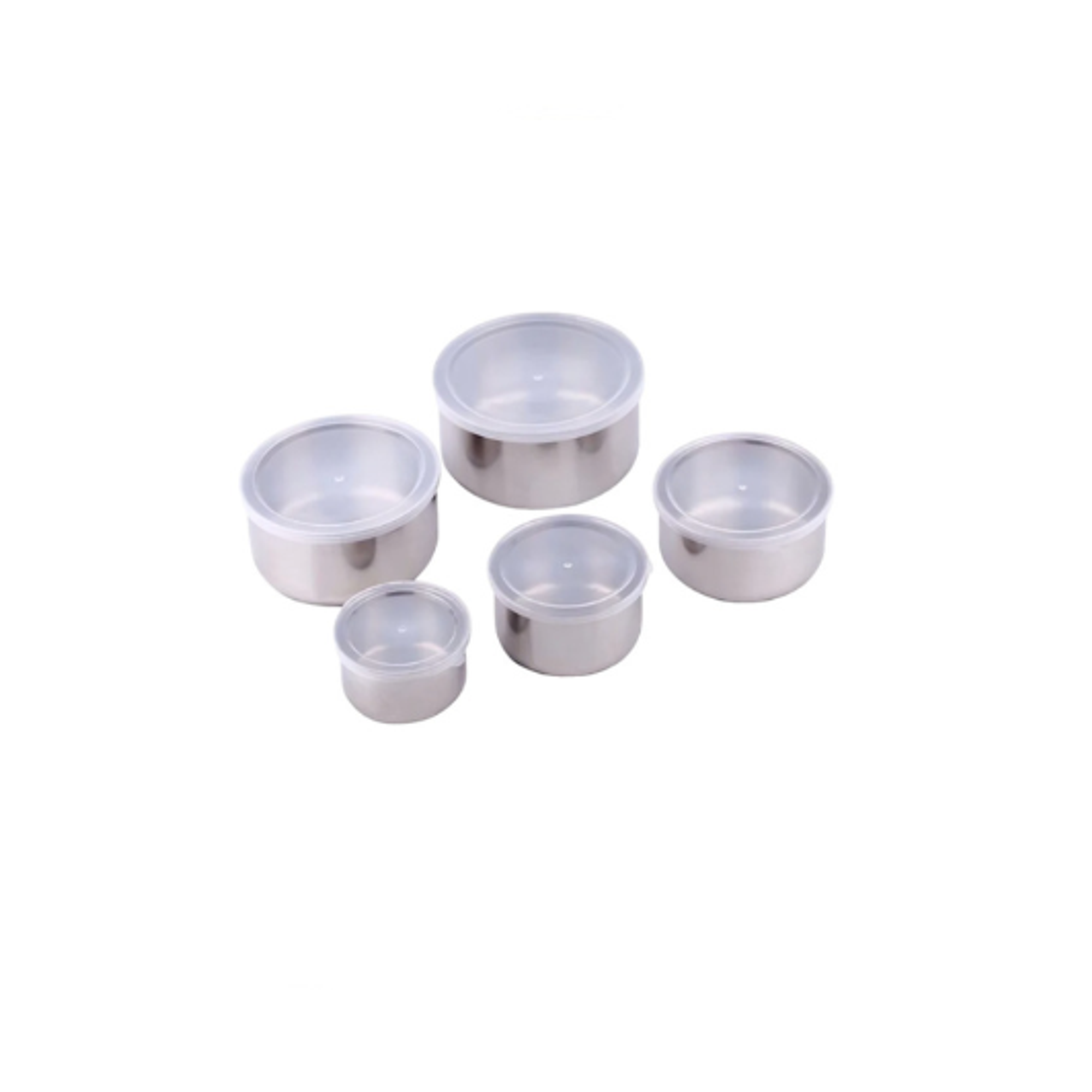 Juego Set De 5 Táperes Contenedores De Acero Inoxidable 1