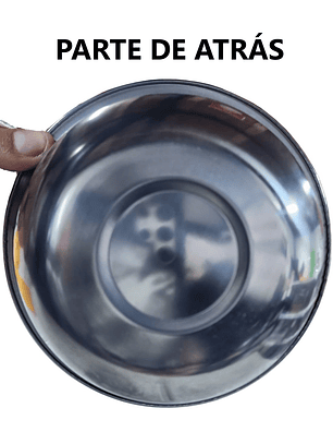 6 TAZONES DE METAL 16.5CM PESADO 72G