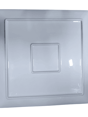 Plato de loza cuadrado grande 25cm