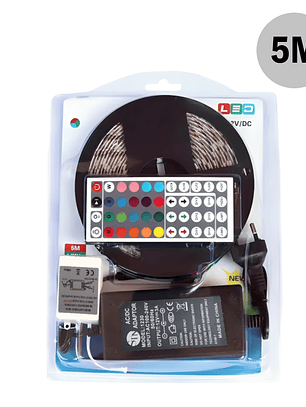 Tira Luz Led 5M Rgb 5050 A Control Remoto