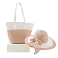 Set de Playa Bolso Grande con Sombrero Elegante  - Miniatura 2