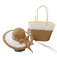 Set de Playa Bolso Grande con Sombrero Elegante  - Miniatura 12