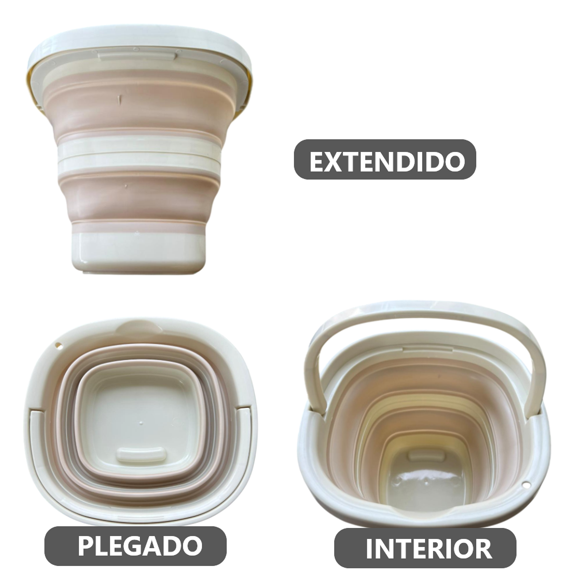 Balde Plegable Multifuncional con Asa 7