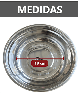 6 TAZONES DE METAL 25CM PESADO 72G