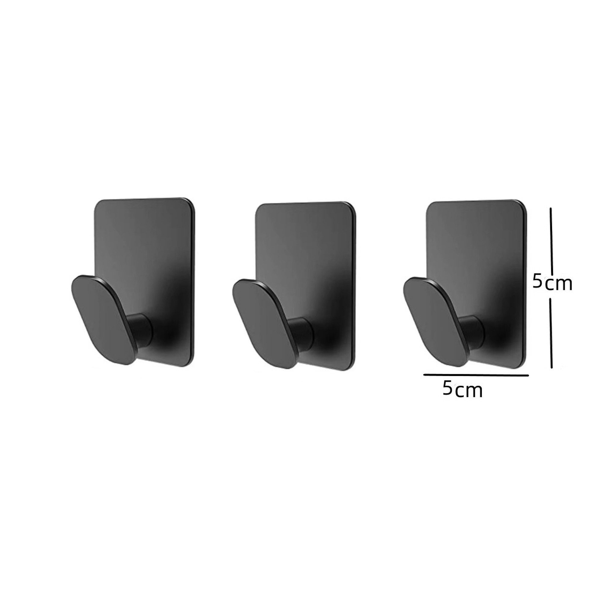 Pack x3 colgador perchero Ganchos autoadhesivo de acero inoxidable 6