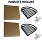 Kit 2 Repisas Esquinero De Aluminio Para Baño - Negro - Miniatura 7