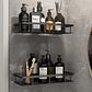 Kit x2 Repisas Rectangular De Aluminio Para Baño - Negro - Miniatura 6