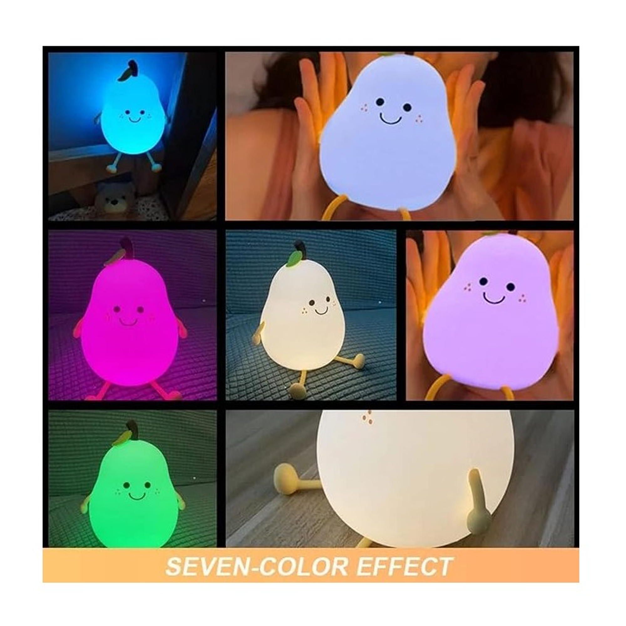 Lámpara de Pera de Silicona Inalámbrica LED Nocturna 5