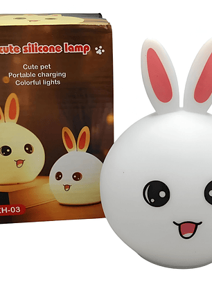 Lámpara de Conejito de Silicona Inalámbrica LED Nocturna