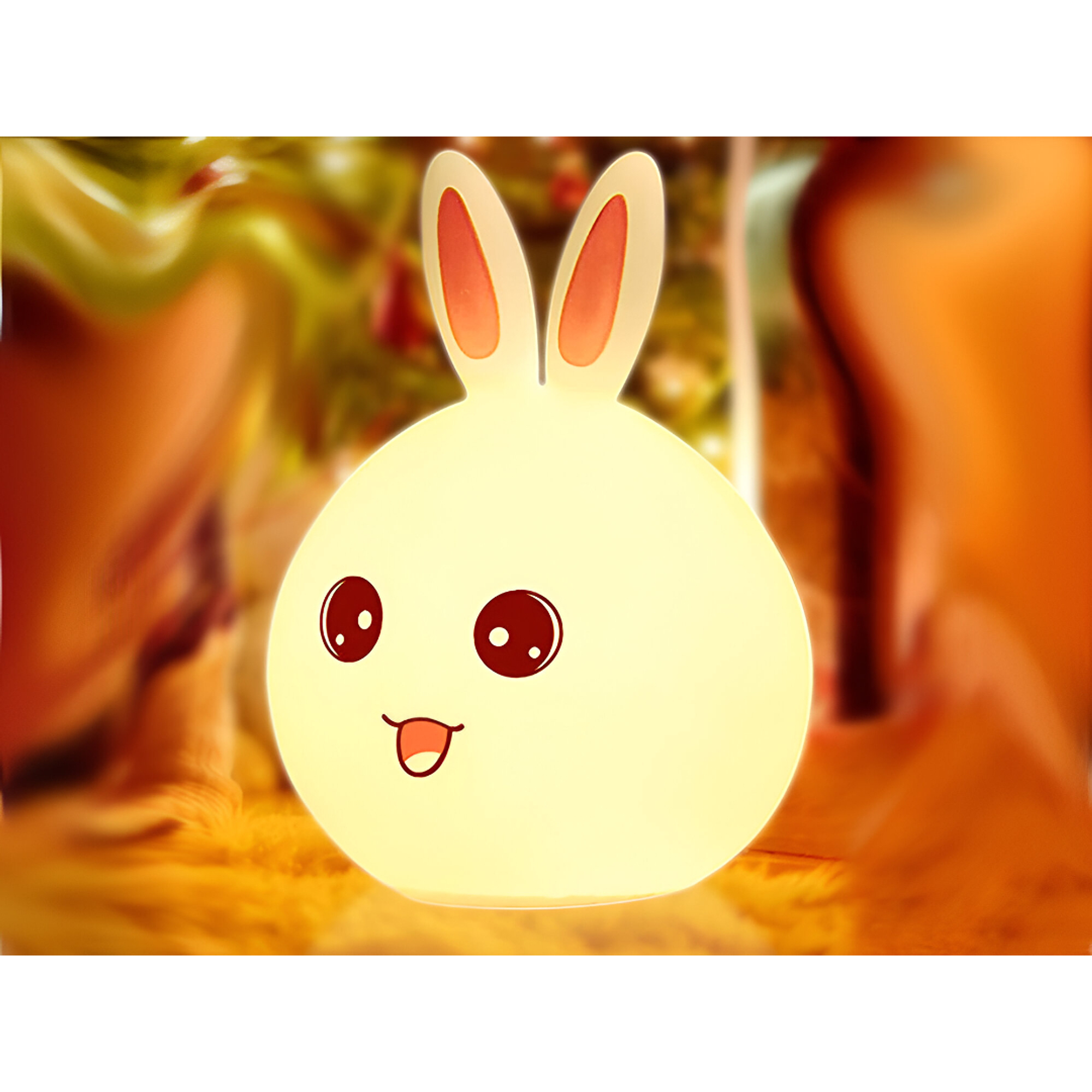 Lámpara de Conejito de Silicona Inalámbrica LED Nocturna 6