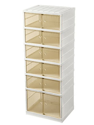 Organizador grande de Acrílico Plegable con puertas - 6 Niveles