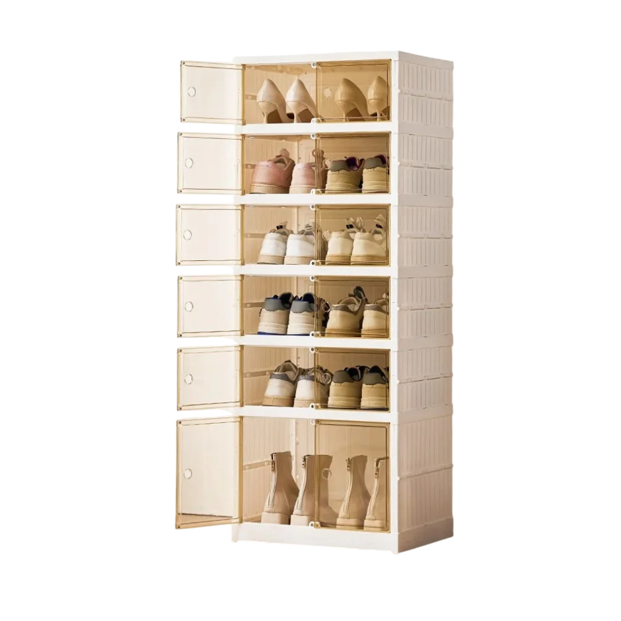 Organizador grande de Acrílico Plegable con puertas - 6 Niveles 1