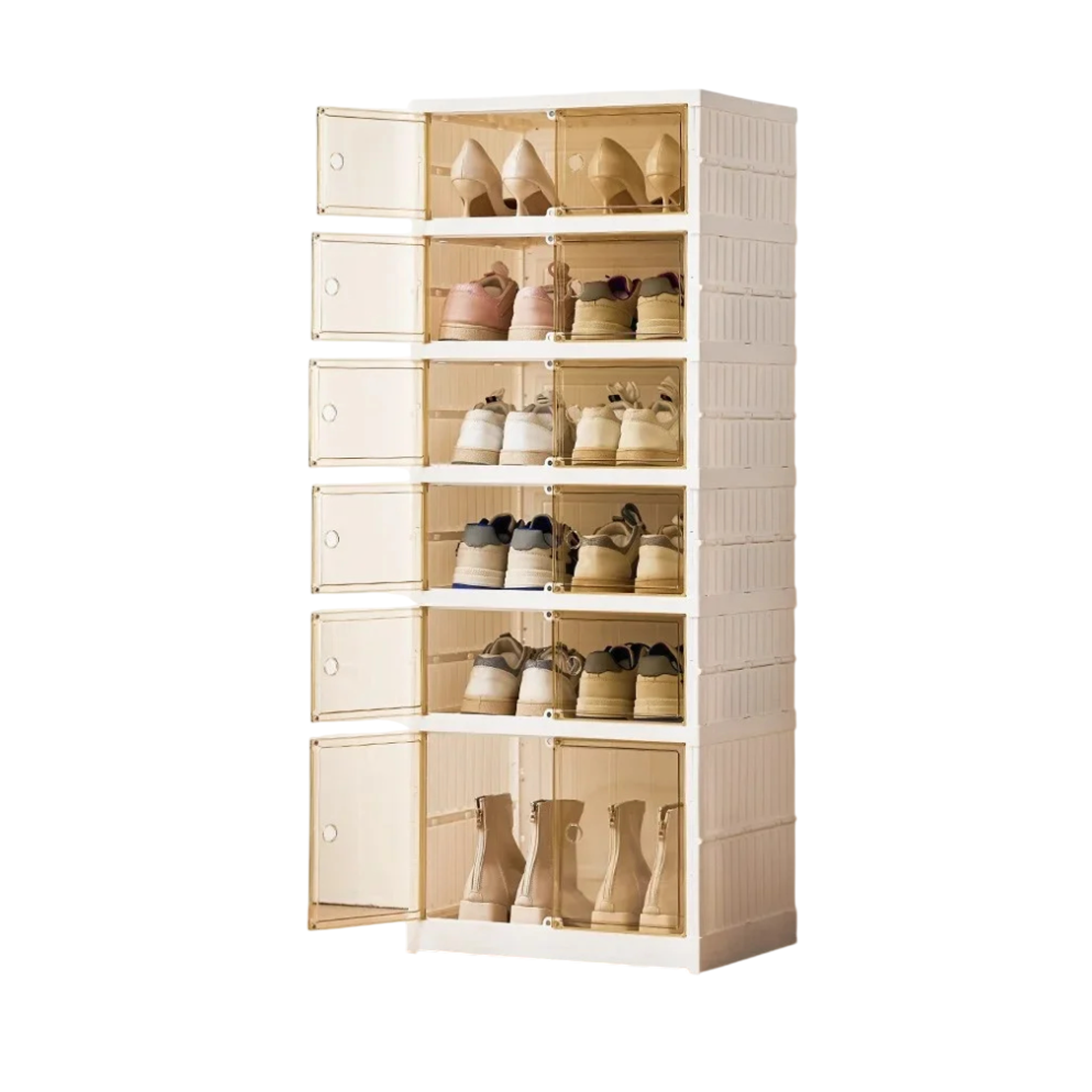 Organizador grande de Acrílico Plegable con puertas - 6 Niveles 1