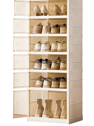 Organizador grande de Acrílico Plegable con puertas - 6 Niveles