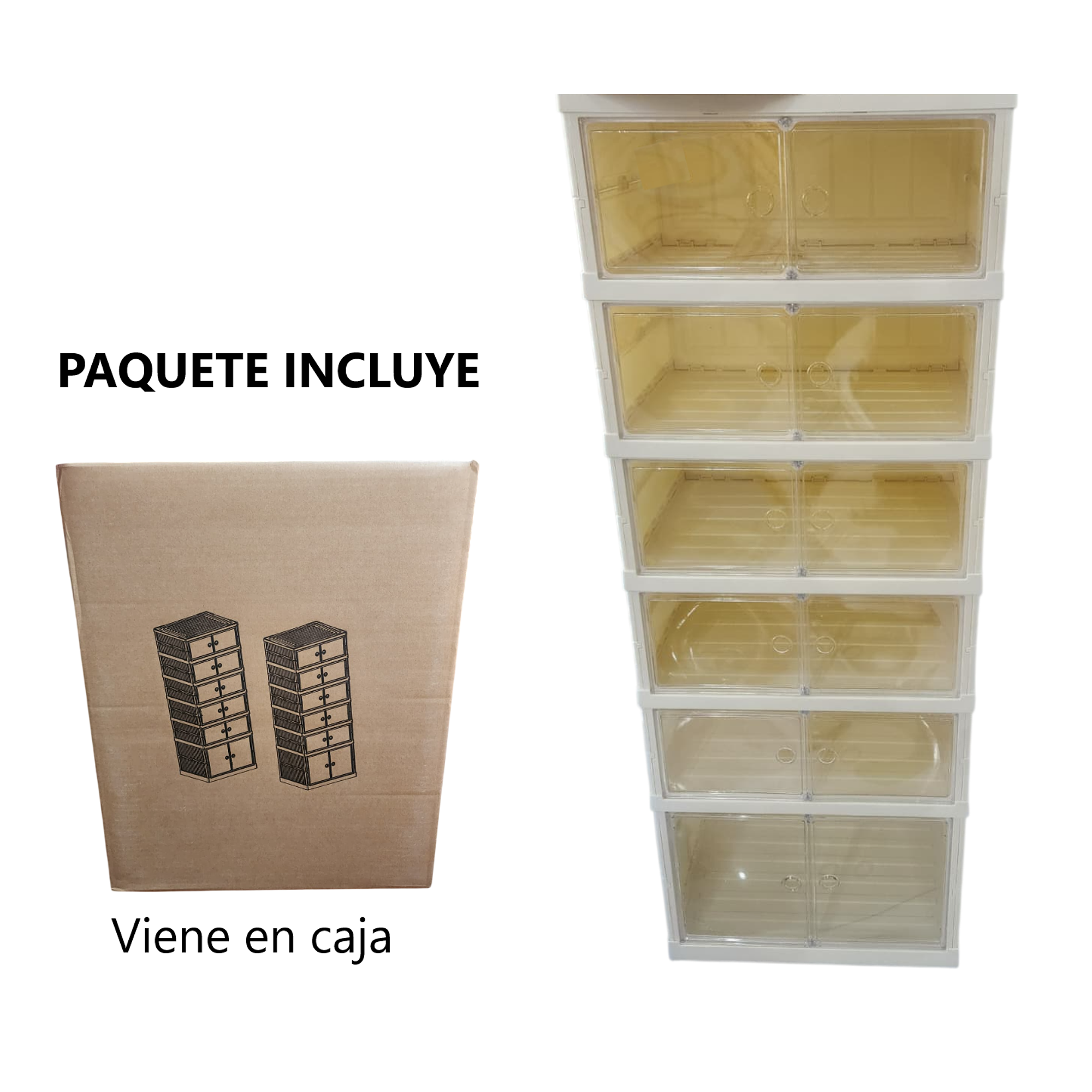 Organizador grande de Acrílico Plegable con puertas - 6 Niveles 7