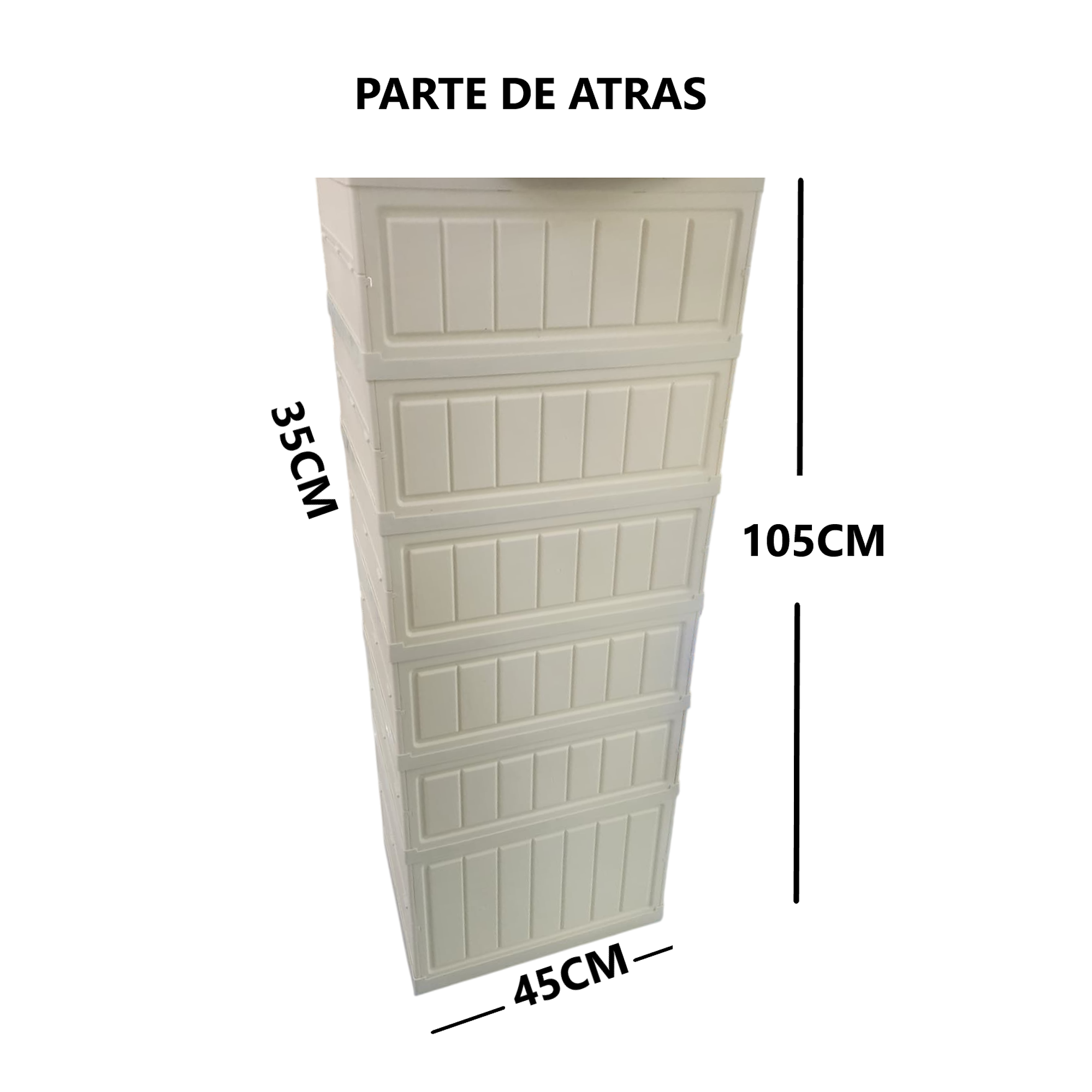 Organizador grande de Acrílico Plegable con puertas - 6 Niveles 8