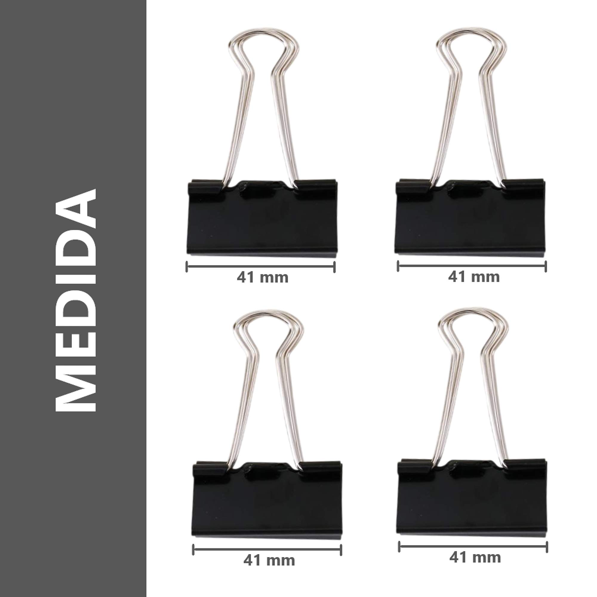 2 Cajas de Clip de 41mm - Negro 3