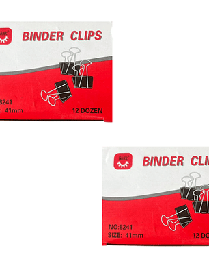 2 Cajas de Clip de 41mm - Negro