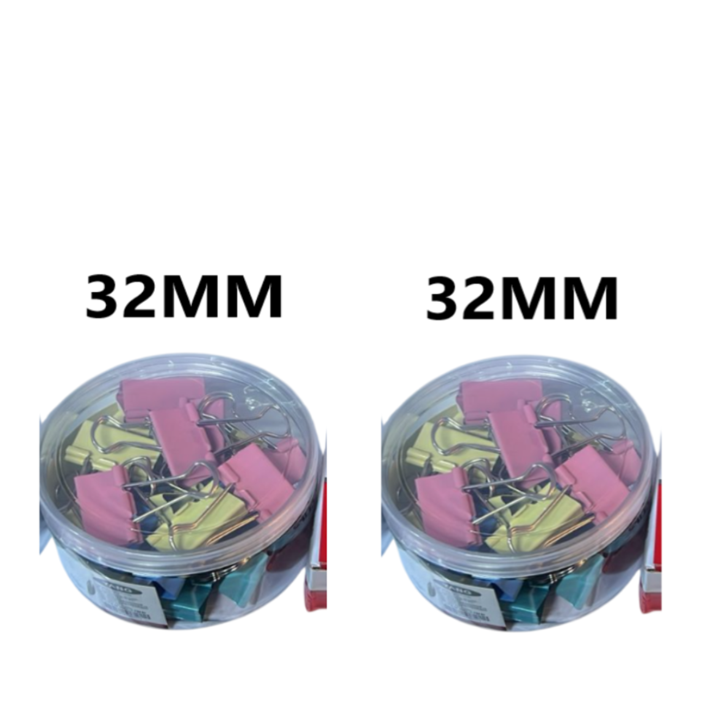 2 Cajas de Clip de 32mm - Colores 1