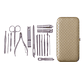 Set de Manicura y Pedicura de acero inoxidable - 16 pzs Beige - Miniatura 1