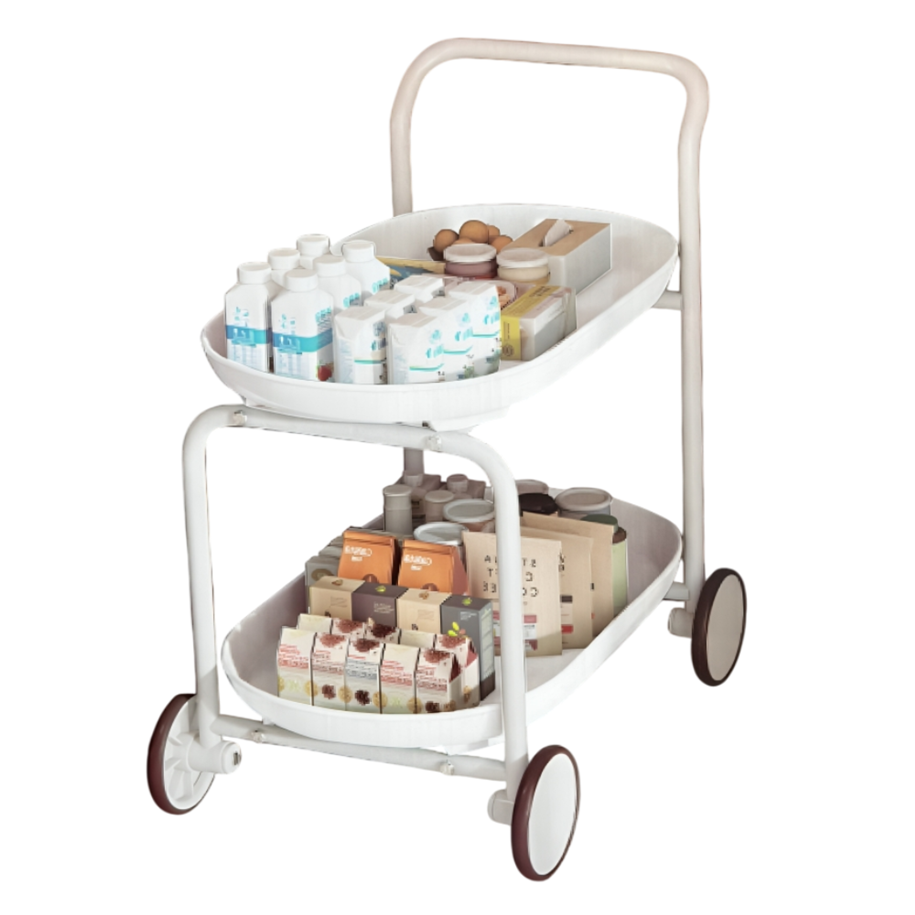 Carrito Organizador Multiuso de 2 Niveles rodante 1