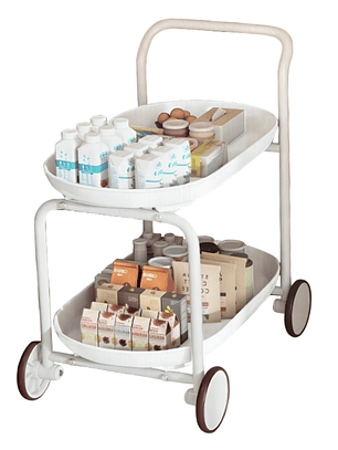 Carrito Organizador Multiuso de 2 Niveles rodante