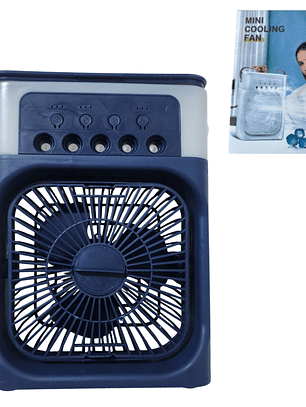 Ventilador portátil humidificador con luz LED