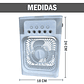 Ventilador portátil humidificador con luz LED - Miniatura 10